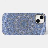 Coques Case-Mate iPhone Mandala Bleu Avec Des Mots Vie Mer De Plage (Verso (horizontal))