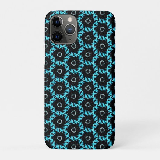 Coques Case-Mate iPhone Mandala bleu électrique (Dos)