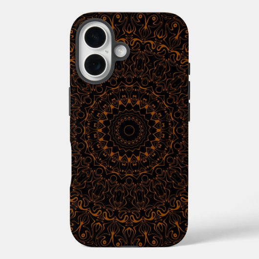 Coques Case-Mate iPhone Mandala Brun Rustique au Charme Occidental (Verso)