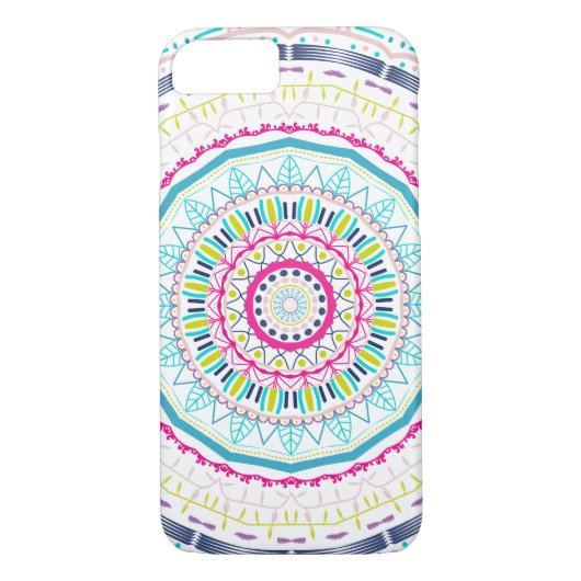 Coques Case-Mate iPhone mandala coloré (Dos)