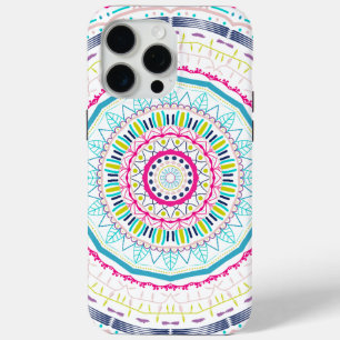 Coque iPhone 15 Pro Max mandala coloré