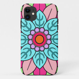 Coque iPhone 11 Mandala de fleur