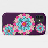 Coques Case-Mate iPhone Mandala de fleur (Dos (Horizontal))