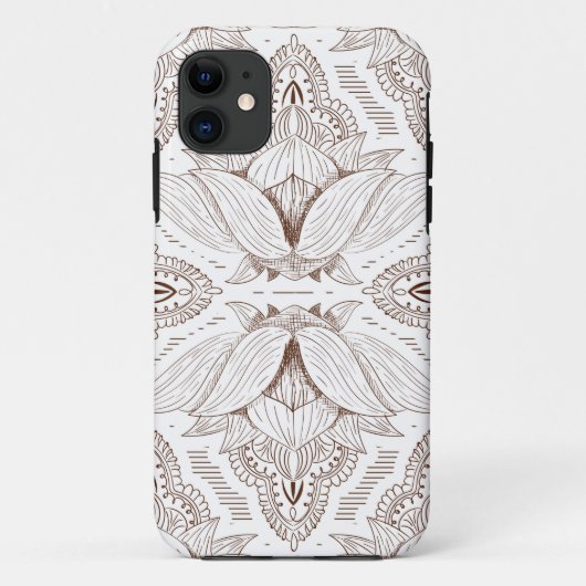 Coques Case-Mate iPhone Mandala de fleurs 1 (Dos)