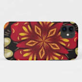 Coques Case-Mate iPhone Mandala de fleurs tropicales et papillons (Dos (Horizontal))