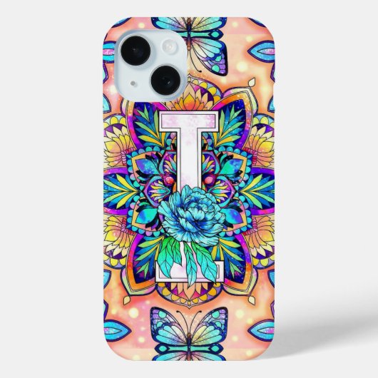 Coques Case-Mate iPhone Mandala de l'alphabet I (Verso)
