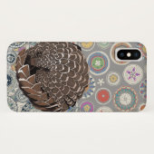 Coques Case-Mate iPhone mandala de pangolin (Dos (Horizontal))