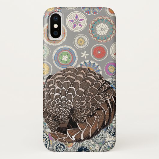 Coques Case-Mate iPhone mandala de pangolin (Dos)