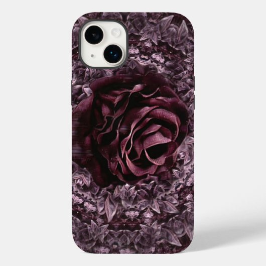 Coques Case-Mate iPhone Mandala de rose (Verso)