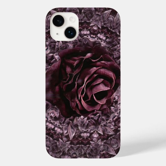 Coques Case-Mate iPhone Mandala de rose (Verso)