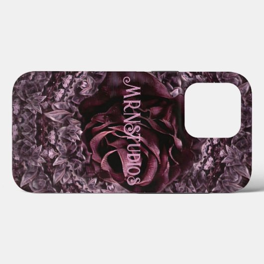 Coques Case-Mate iPhone Mandala de rose  (Verso (horizontal))