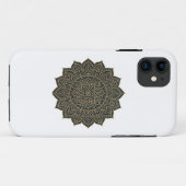 Coques Case-Mate iPhone Mandala d'or et de marine (Dos (Horizontal))