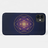 Coques Case-Mate iPhone Mandala Doré Céleste — Équilibre dans l'Infini (Dos (Horizontal))