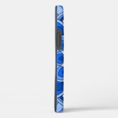 Coques Case-Mate iPhone Mandala en bleu (Verso / Droite)