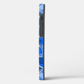 Coques Case-Mate iPhone Mandala en bleu (Verso / Gauche)
