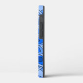 Coques Case-Mate iPhone Mandala en bleu (Verso / Gauche)