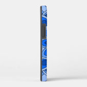 Coques Case-Mate iPhone Mandala en bleu (Verso / Droite)