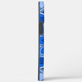 Coques Case-Mate iPhone Mandala en bleu (Verso / Droite)