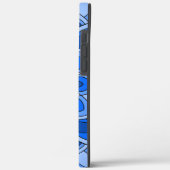 Coques Case-Mate iPhone Mandala en bleu (Verso / Gauche)
