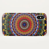 Coques Case-Mate iPhone Mandala en verre souillé (Dos (Horizontal))