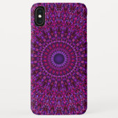 Coques Case-Mate iPhone Mandala fleuri pourpre (Dos)