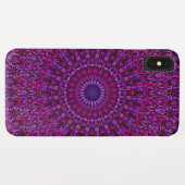 Coques Case-Mate iPhone Mandala fleuri pourpre (Dos (Horizontal))