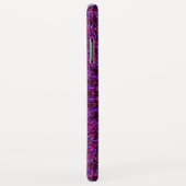 Coques Case-Mate iPhone Mandala fleuri pourpre (Dos/Droite)