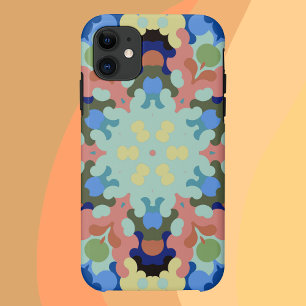 Case-Mate iPhone Case Mandala Flower bleu rose et jaune
