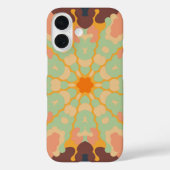 Coques Case-Mate iPhone Mandala Green Orange et Jaune (Verso)