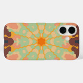 Coques Case-Mate iPhone Mandala Green Orange et Jaune (Verso (horizontal))