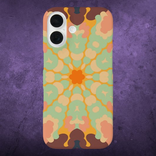 Coques Case-Mate iPhone Mandala Green Orange et Jaune