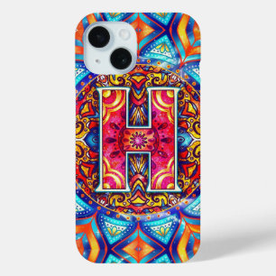 Coque Pour iPhone 15 Mandala H alphabet