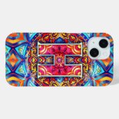 Coques Case-Mate iPhone Mandala H alphabet (Verso (horizontal))