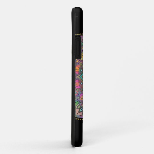 Coques Case-Mate iPhone Mandala Inde Style 1 (Dos/Droite)