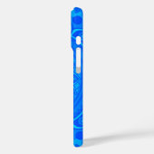 Coques Case-Mate iPhone Mandala indien bleu (Verso / Gauche)