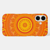 Coques Case-Mate iPhone mandala indien Orange (Verso (horizontal))