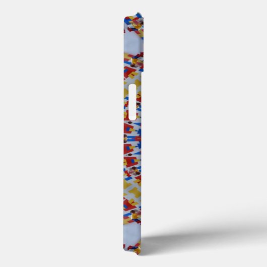 Coques Case-Mate iPhone Mandala jaune bleu (Verso / Droite)