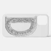 Coques Case-Mate iPhone Mandala Lettre D Transparente – Alphabet HD (Verso (horizontal))