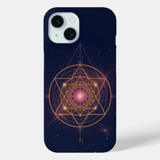 Coques Case-Mate iPhone Mandala Lumineux de l'Harmonie Dorée (Verso)