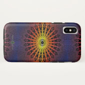 Coques Case-Mate iPhone Mandala Miroir ( Arc-en-ciel ) (Dos (Horizontal))