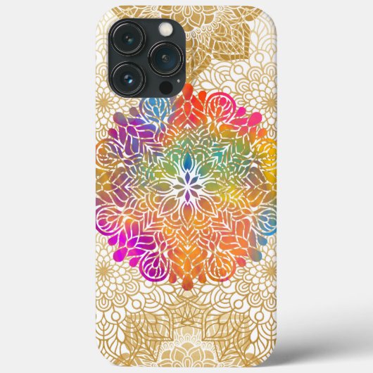 Coques Case-Mate iPhone Mandala multicolore (Verso)
