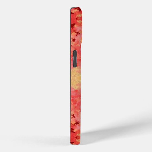 Coques Case-Mate iPhone Mandala numérique jaune, rose et rouge (Verso / Droite)