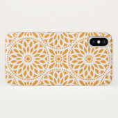 Coques Case-Mate iPhone Mandala orange d'abrégé sur motif (Dos (Horizontal))
