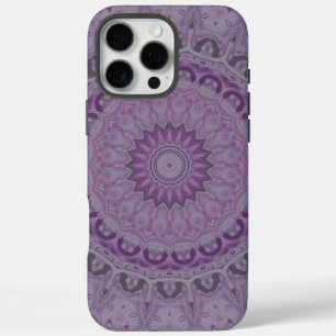 Coques iPhone 16 Pro Max Mandala Rêve Aquarelle dans des Teintes de Violet