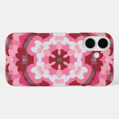 Coques Case-Mate iPhone Mandala rose rouge et blanc (Verso (horizontal))