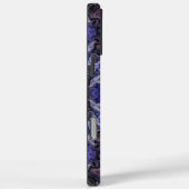 Coques Case-Mate iPhone Mandala Tourbillon Indigo Profond avec Motifs Flui (Verso / Droite)