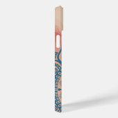 Coques Case-Mate iPhone Mandala turquoise (Verso / Droite)