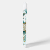 Coques Case-Mate iPhone Mandala Turquoise Gold Floral personnalisé (Verso / Droite)