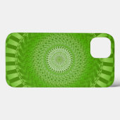Coques Case-Mate iPhone Mandala vert Soleil (Verso (horizontal))