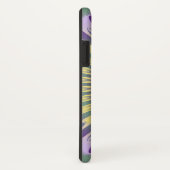 Coques Case-Mate iPhone Mandala vert violet et jaune (Dos/Droite)
